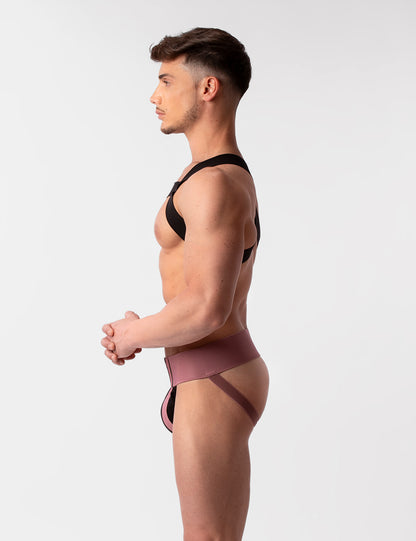 Barcode Berlin Multipack 1x Zuri Jockstrap Brownishpurple/Black + 1x Harness Matt Black