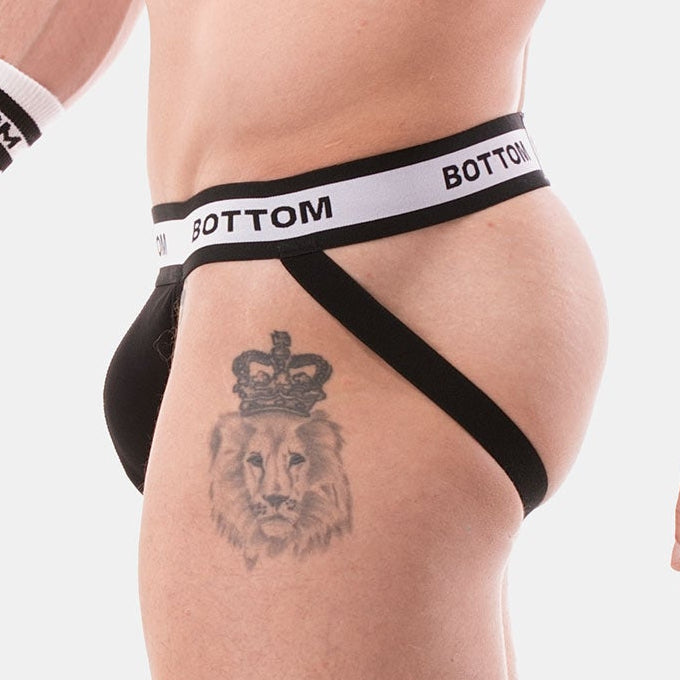 Barcode Berlin Multipack PARTE INFERIOR 1x Arnés Negro-Blanco + 1x Suspensorio Negro-Blanco + 1x Medias Medias