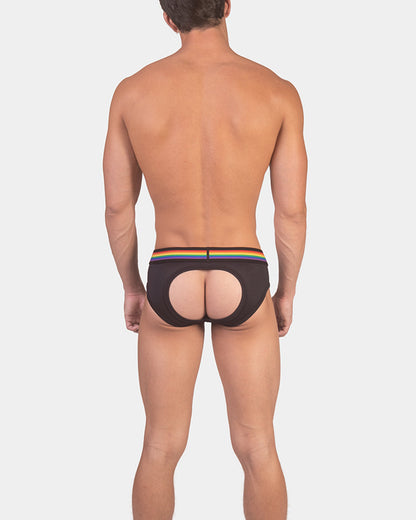 Barcode Berlin Multipack Backless Brief Pride Black + Pride Harness