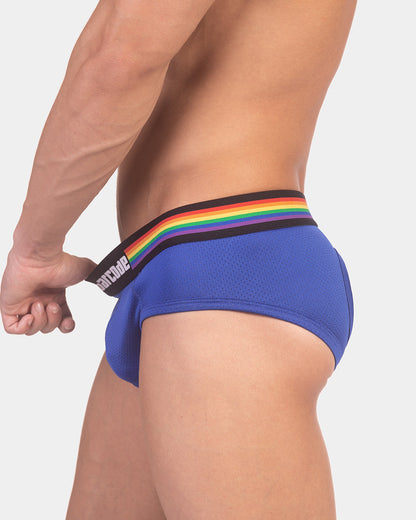 Barcode Berlin Multipack Backless Brief Pride Royal + Pride Harness White
