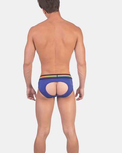 Barcode Berlin Multipack Backless Brief Pride Royal + Pride Harness White