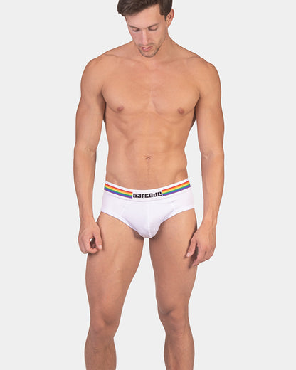 Barcode Berlin Multipack Backless Brief Pride White + Pride Harness