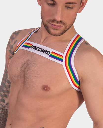 Barcode Berlin Multipack Backless Brief Pride White + Pride Harness