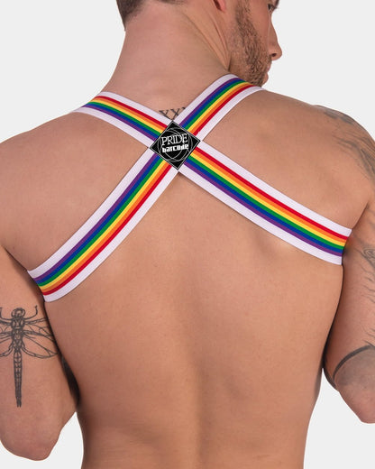 Barcode Berlin Multipack Backless Brief Pride White + Pride Harness