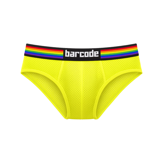Barcode Berlin Pride Brief Neongreen