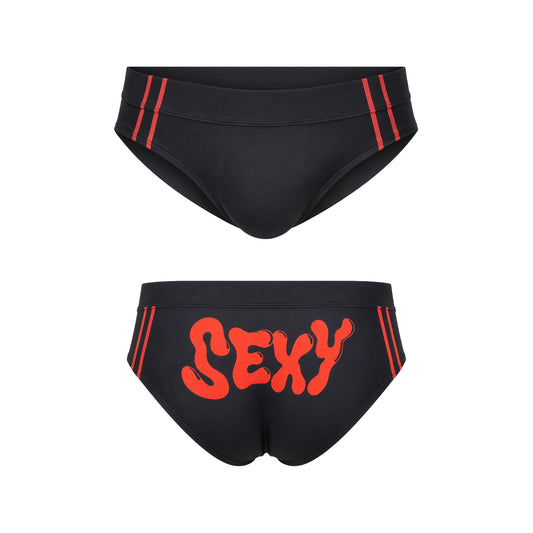 Barcode Berlin Swim Brief Sexy Black-Red