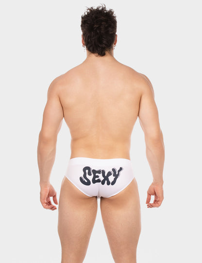 Barcode Berlin Swim Brief Sexy White-Black