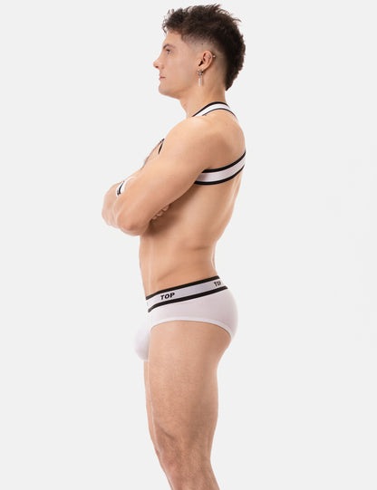 Barcode Berlin TOP Multipack 1x Brief White + 1x Harness White-Black