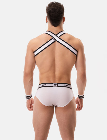 Barcode Berlin TOP Multipack 1x Brief White + 1x Harness White-Black