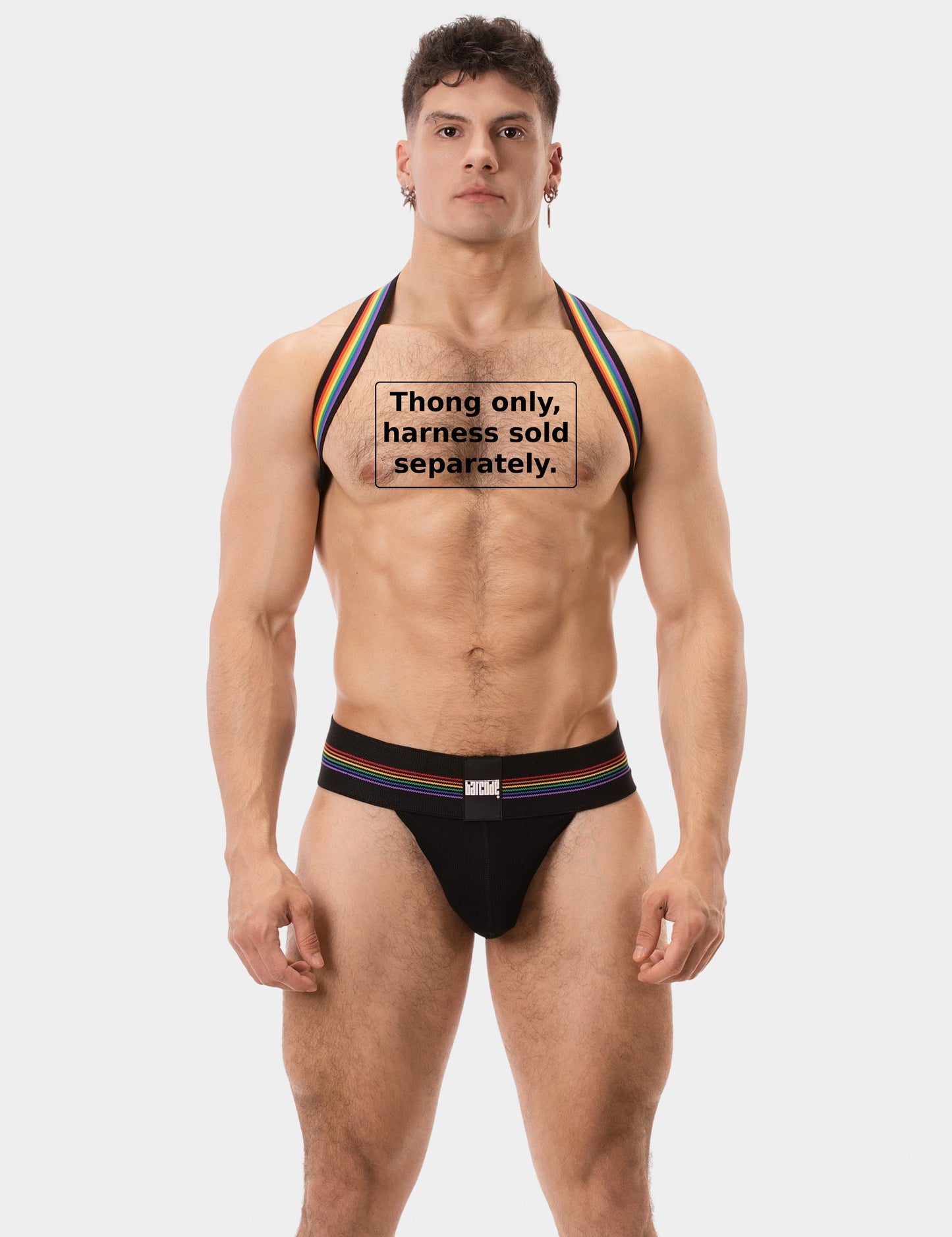Barcode Berlin Thong Proud Boy Black