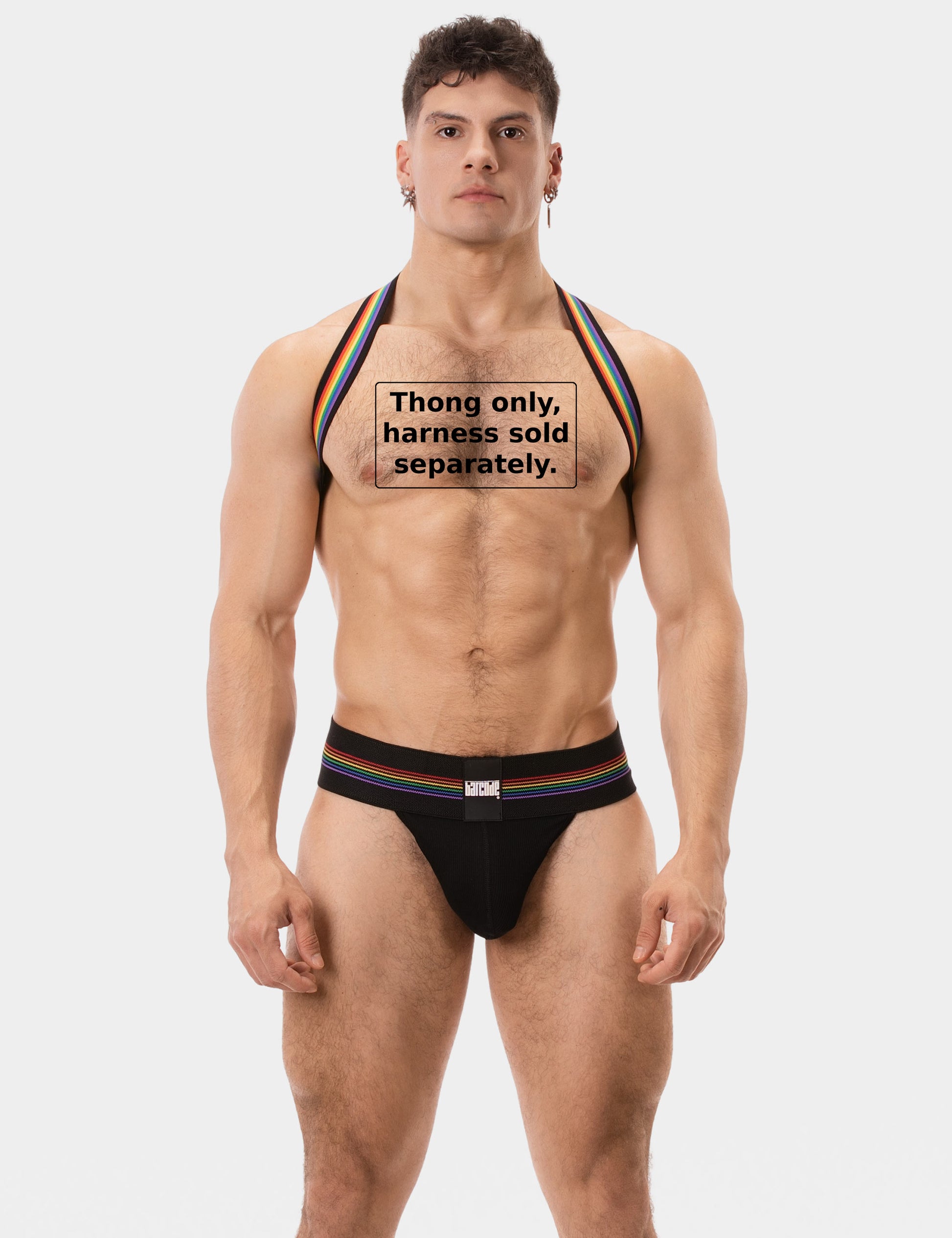 Barcode Berlin Thong Proud Boy Black