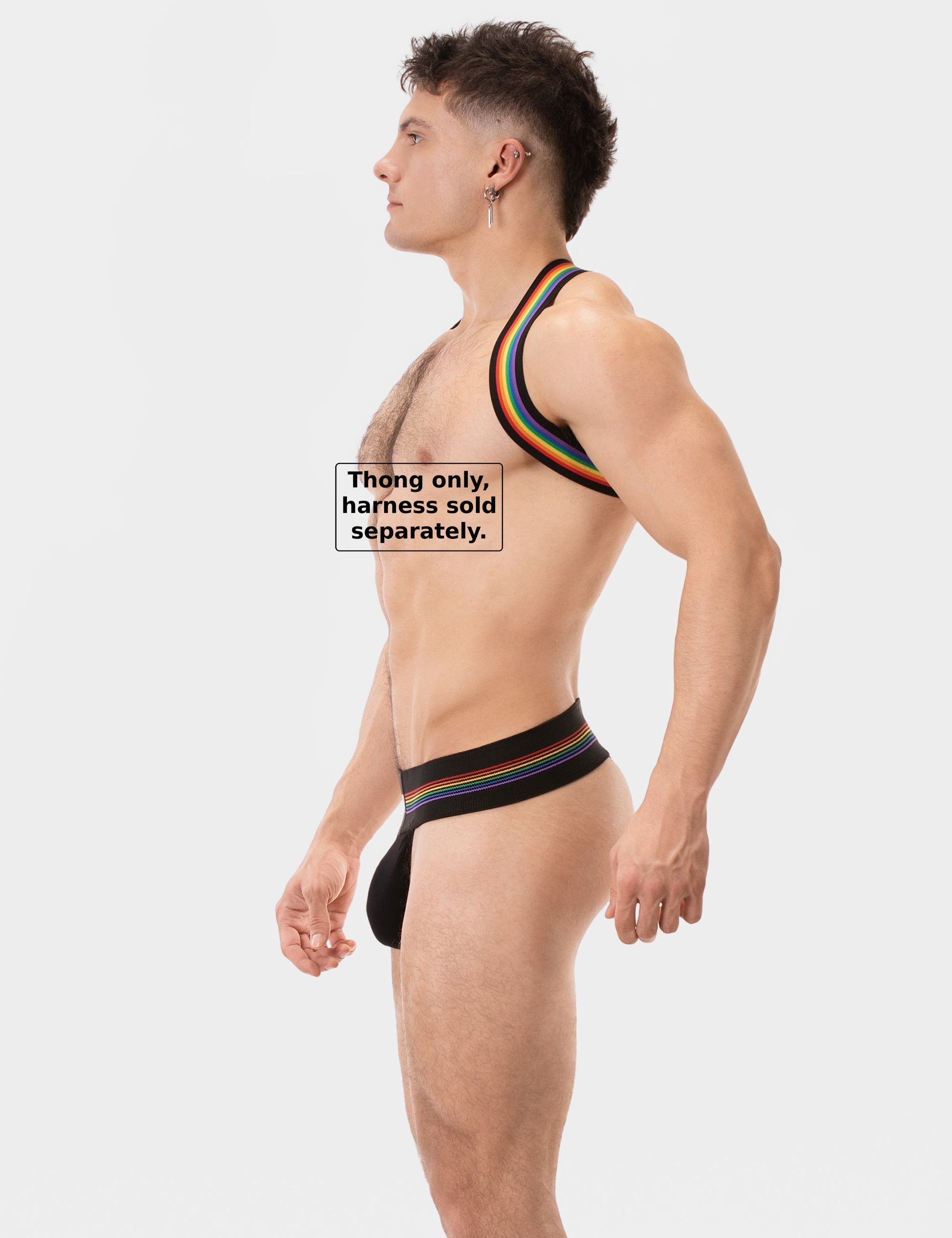 Barcode Berlin Thong Proud Boy Black