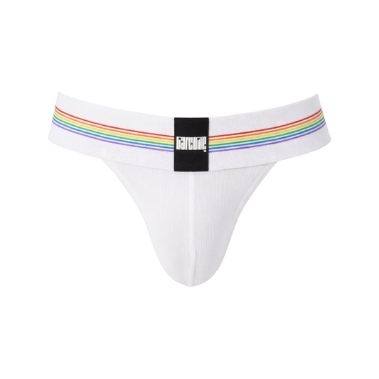 Barcode Berlin Thong Proud Boy White