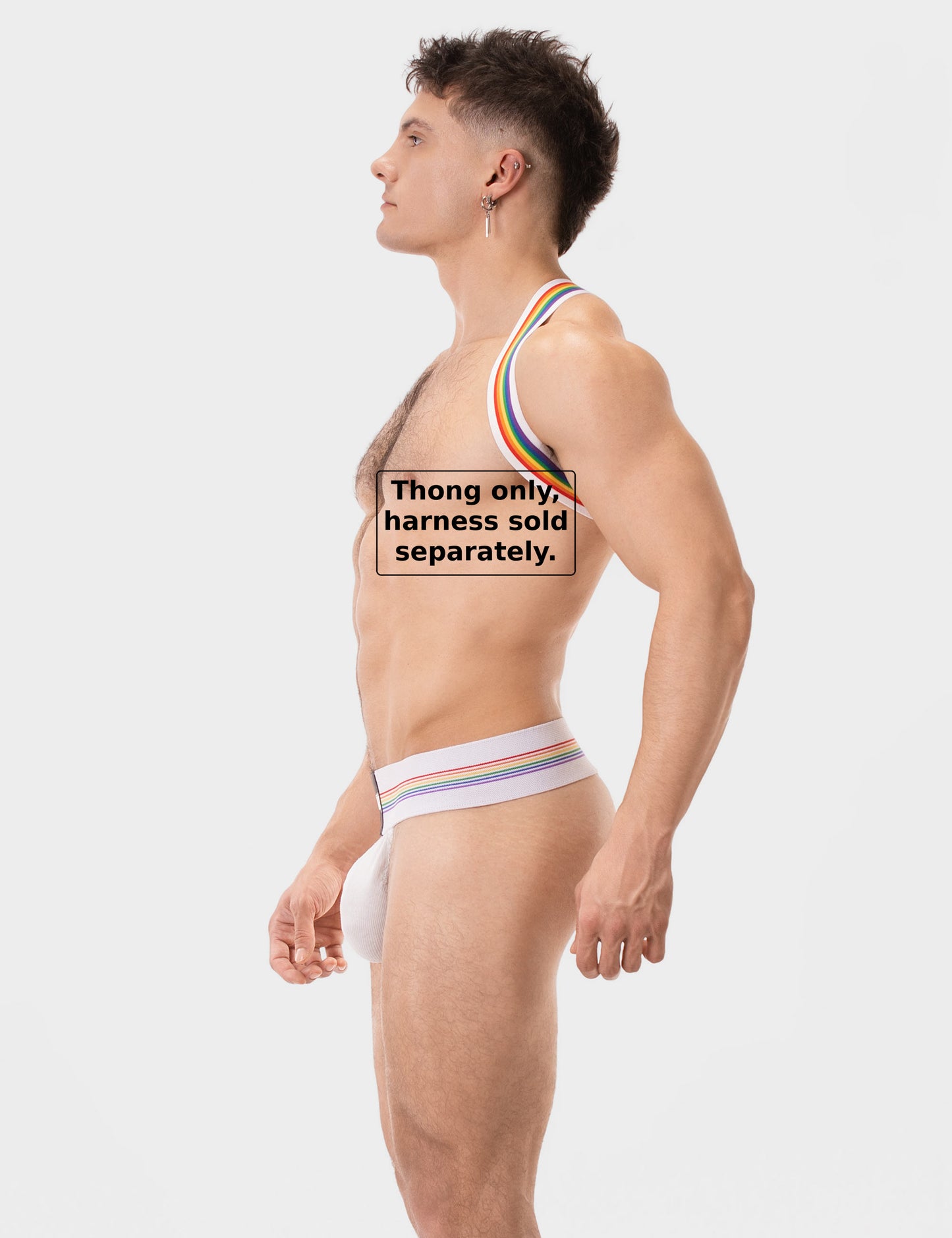 Barcode Berlin Thong Proud Boy White