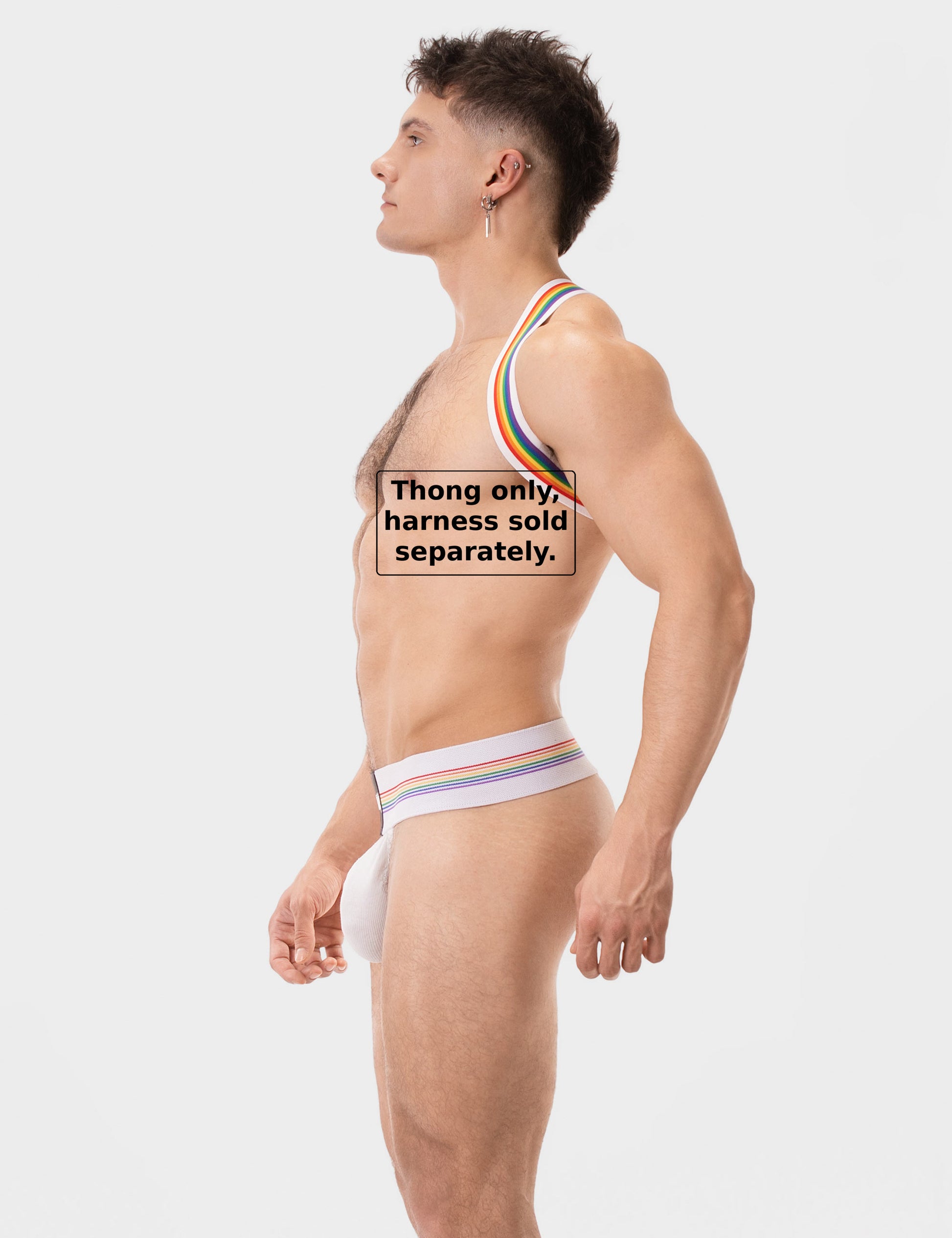 Barcode Berlin Thong Proud Boy White