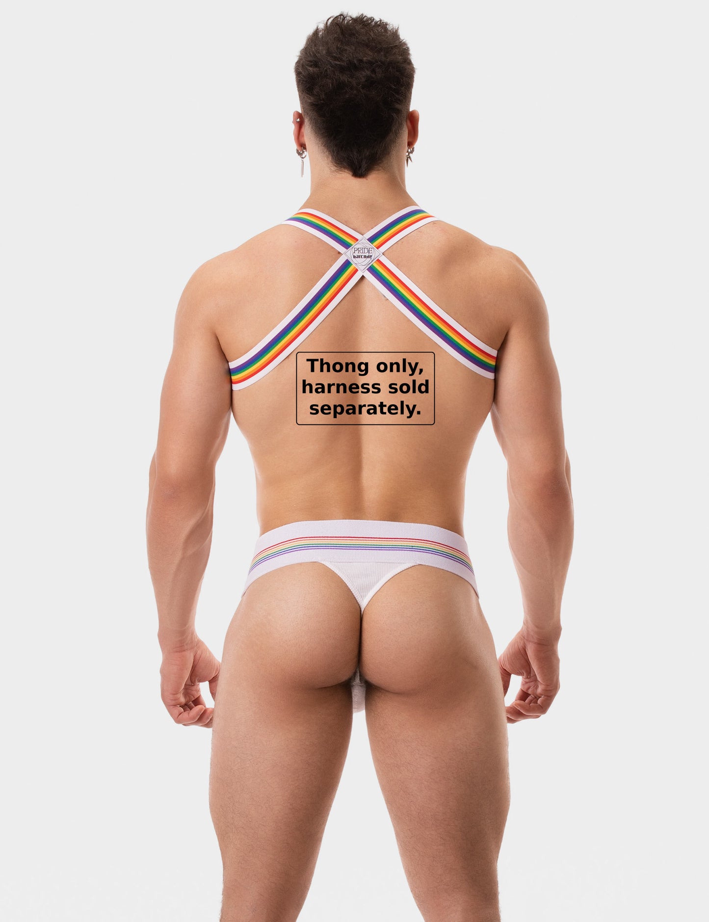 Barcode Berlin Thong Proud Boy White