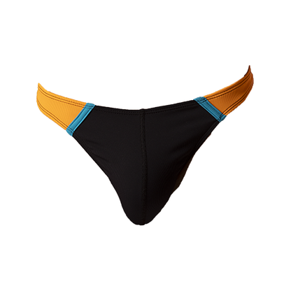 Barcode Berlin Uril Swim Thong Black-Orange-Blue