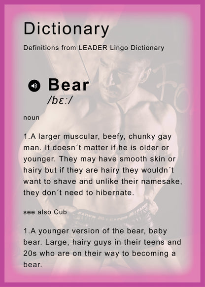 LEADER ID Party Singlet Bear Black/Pink
