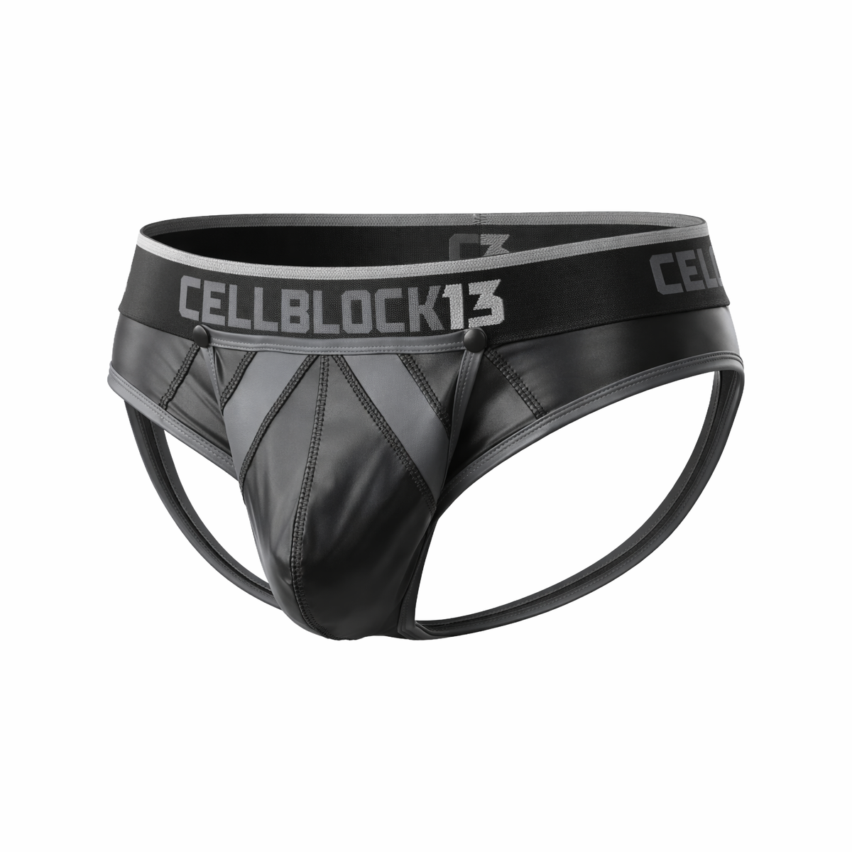Cellblock CELLBLOCK 13 Anti-Chrome Snap Up Jock Brief Grey – Gunderwear