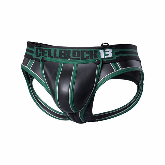 CELLBLOCK 13 Slip Mercury Jock avec anneau en C et poche amovible vert