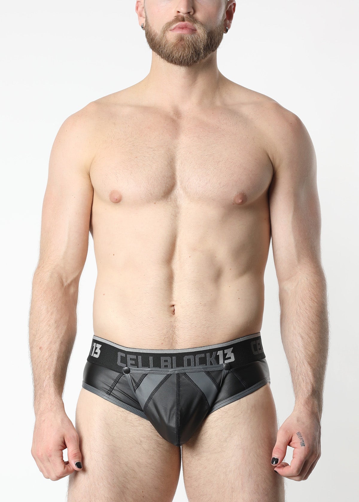 CELLBLOCK 13 Multipack Slip à boutons-pression anti-chrome + chaussettes hautes Velocity 2.0 grises