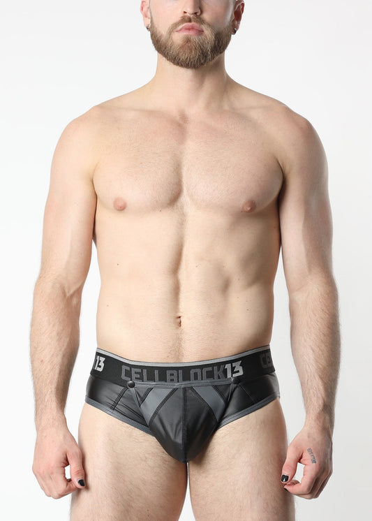 CELLBLOCK 13 Multipack Anti-Krom Snap Up Jock Brief + Velocity 2.0 Knähöga Strumpor Grå