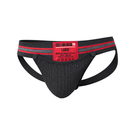 CELLBLOCK 13 Tight End 2" Snap Up Shadow Jockstrap Red