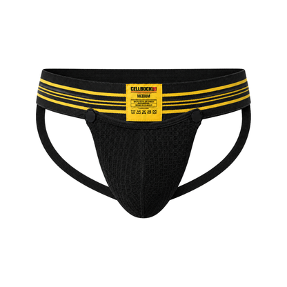 CELLBLOCK 13 Tight End 2" Snap Up Shadow Jockstrap Yellow