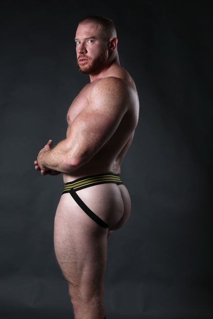 CELLBLOCK 13 Tight End 2" Snap Up Shadow Jockstrap Yellow