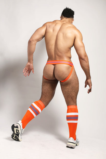 CELLBLOCK 13 Tight End 2 inch Snap Up Jockstrap Orange