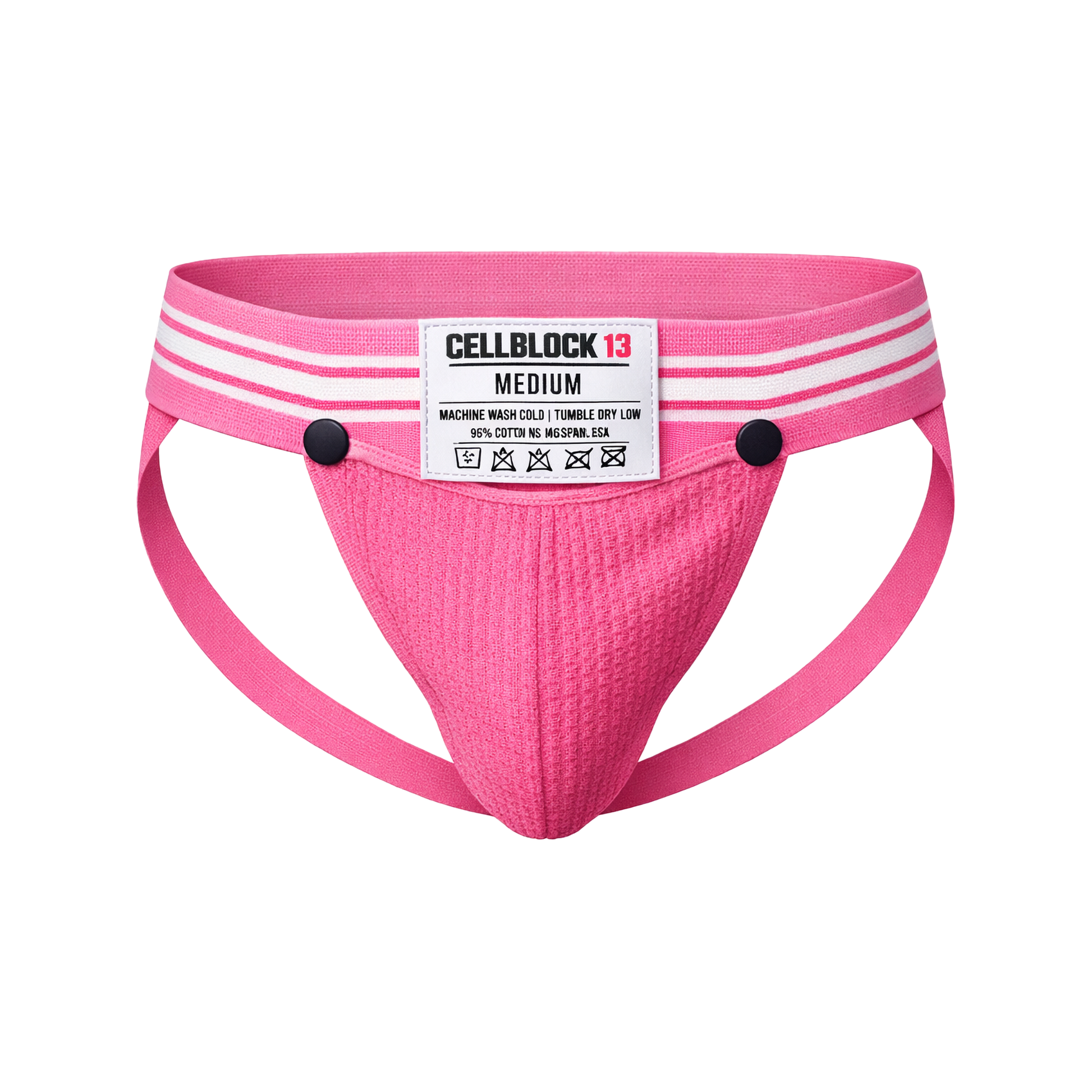 CELLBLOCK 13 Tight End 2 inch Snap Up Jockstrap Pink