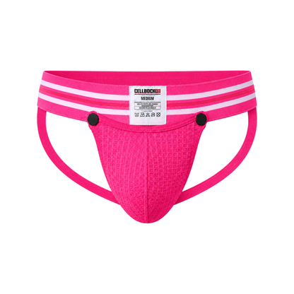 CELLBLOCK 13 Tight End 2 inch Snap Up Jockstrap Pink