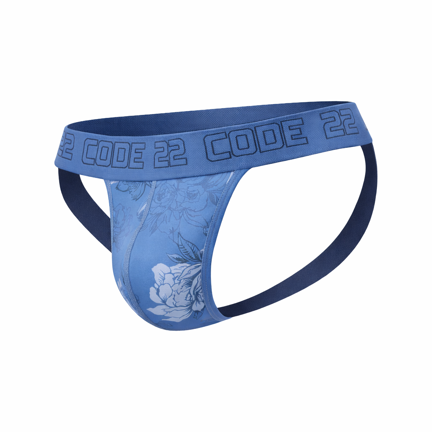 CODE 22 Bouquet Jockstrap Blue