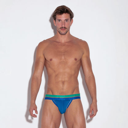 CODE 22 Bright Mesh Jockstrap Blue