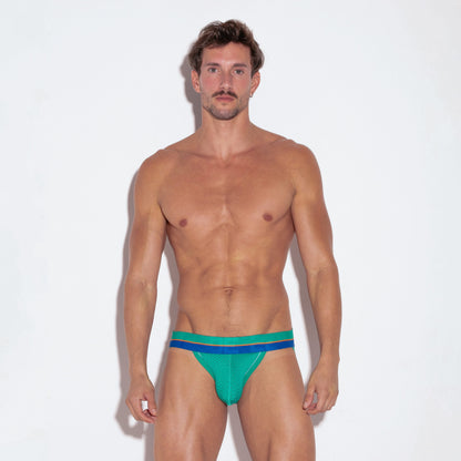 CODE 22 Bright Mesh Jockstrap Green