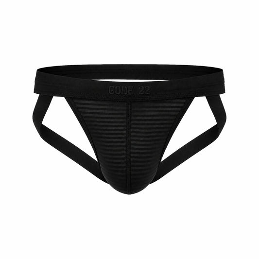 CODE 22 Zebra Jockstrap Black