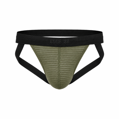 CODE 22 Zebra Jockstrap Khaki