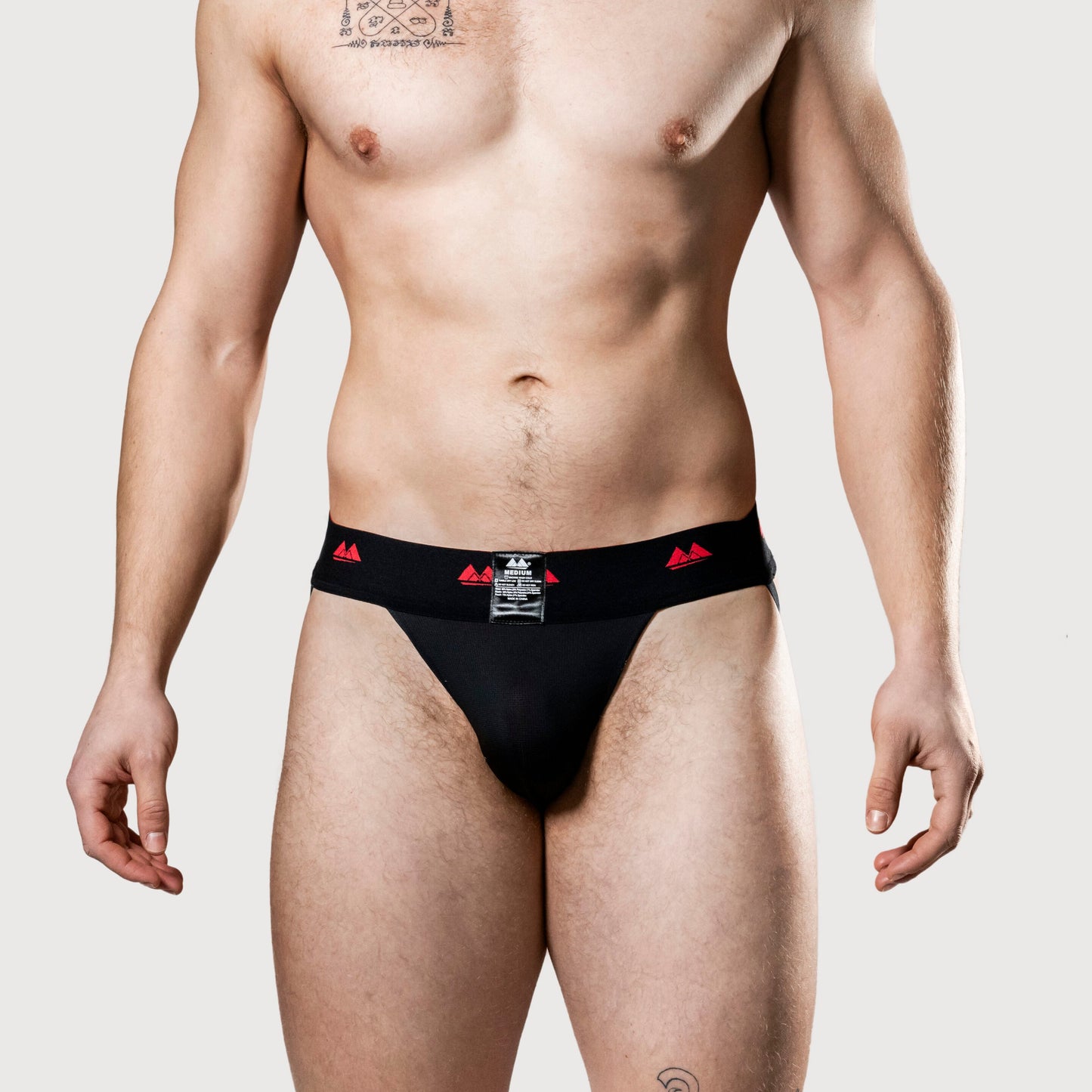 MM Sports The Original Jockstrap 2 inch Reversible Black/Red