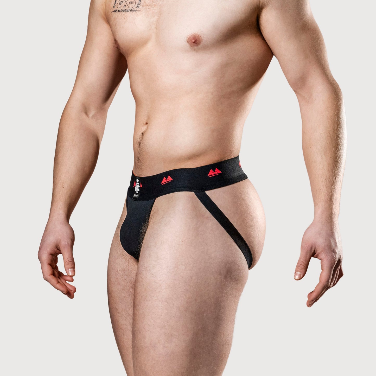 MM Sports The Original Jockstrap 2 inch Reversible Black/Red