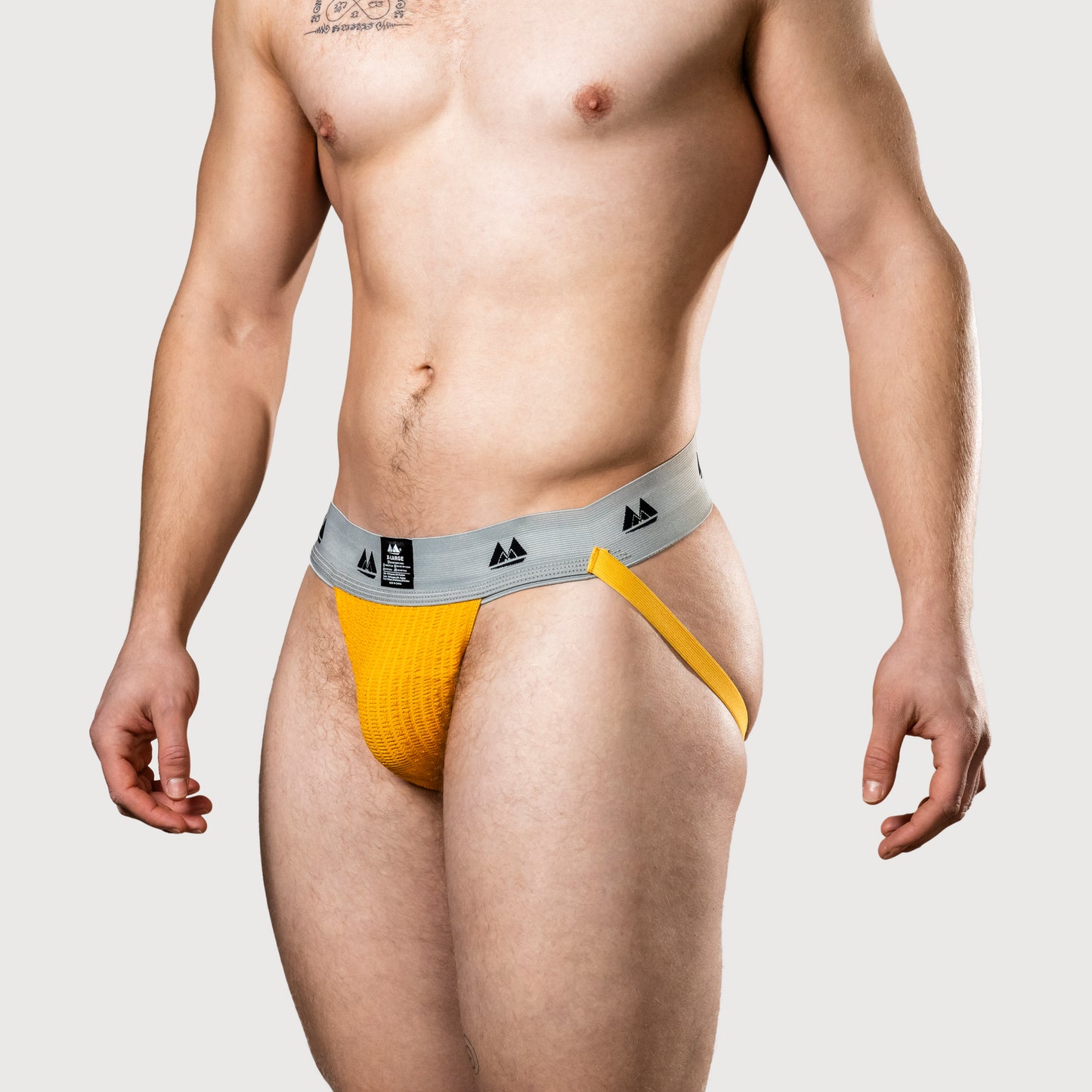 MM Sports Jockstrap de nageur/joggeur édition originale 2 pouces Multipack 1x Rouge + 1x Jaune + 1x Bleu