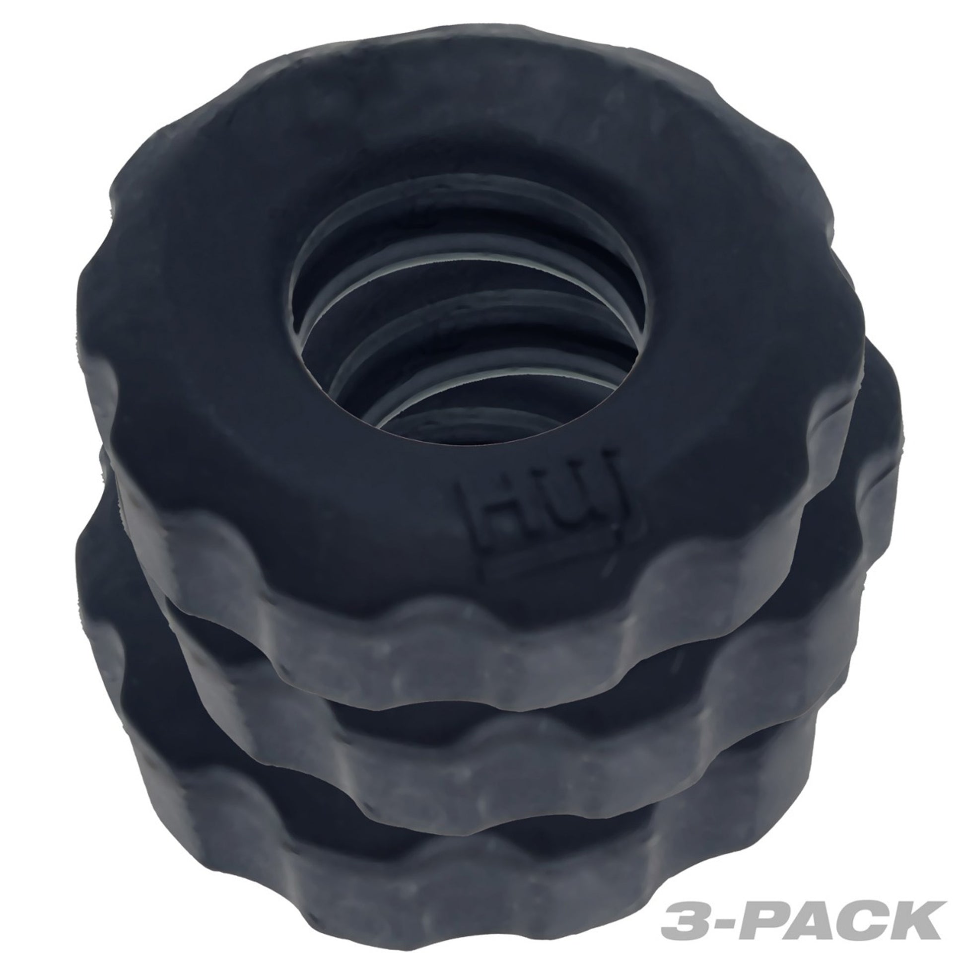 Hünkyjunk SUPER HUJ 3-pack Cockrings Tar Ice