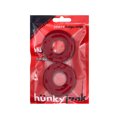 Hünkyjunk Stiffy Cockring 2-Pack Cherry Ice
