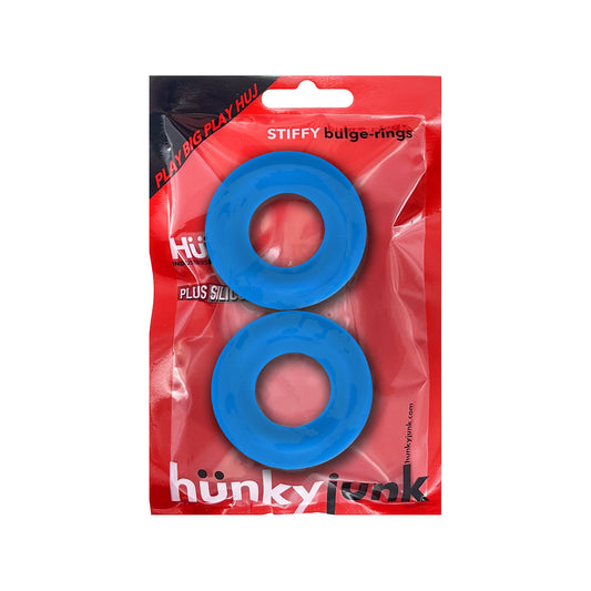 Hünkyjunk Stiffy Penisringe 2-Pak Blågrøn Is