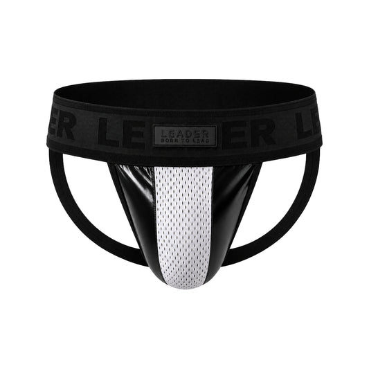 LEADER Brut Jockstrap White