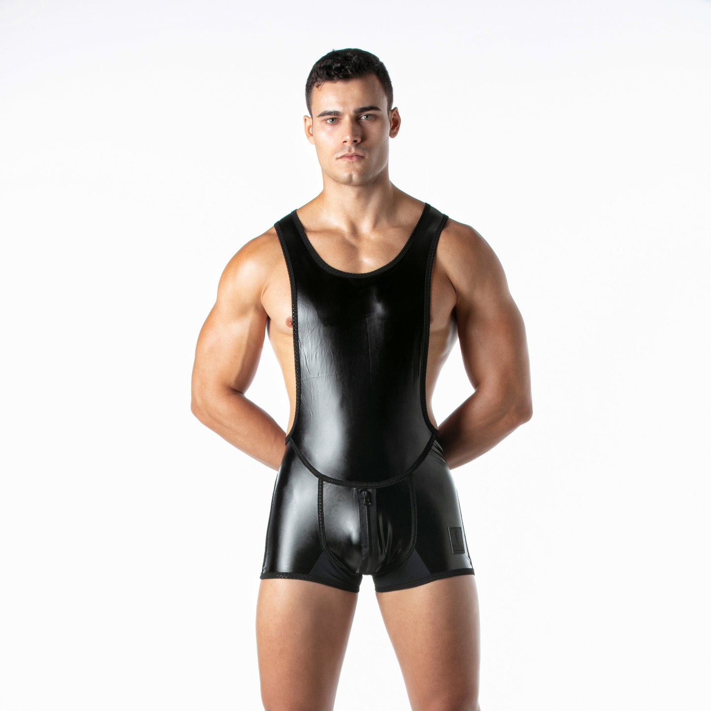LEADER Brut Singlet Black