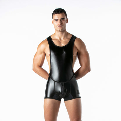 LEADER Brut Singlet Black