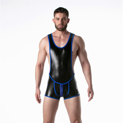 LEADER Brut Singlet Blue