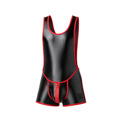 LEADER Brut Singlet Red