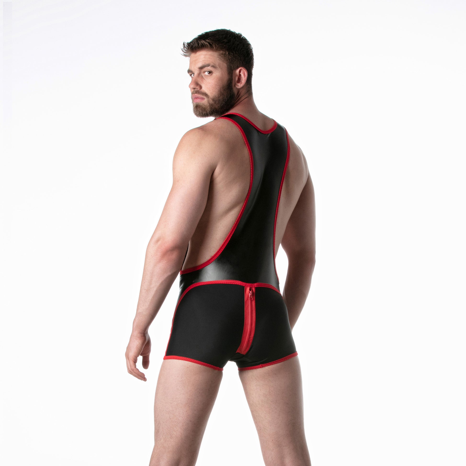LEADER Brut Singlet Red