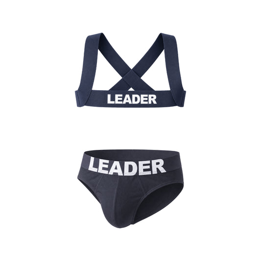 LEADER Essentials Multipack 1x Brief + 1x Harness Navy